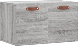 vidaXL - Wandkast - 60x36,5x35 - cm - bewerkt - hout - grijs - sonoma - eikenkleurig
