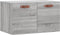 vidaXL - Wandkast - 60x36,5x35 - cm - bewerkt - hout - grijs - sonoma - eikenkleurig