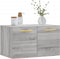 vidaXL - Wandkast - 60x36,5x35 - cm - bewerkt - hout - grijs - sonoma - eikenkleurig