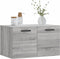 vidaXL - Wandkast - 60x36,5x35 - cm - bewerkt - hout - grijs - sonoma - eikenkleurig