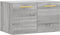 vidaXL - Wandkast - 60x36,5x35 - cm - bewerkt - hout - grijs - sonoma - eikenkleurig