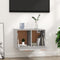 vidaXL - Wandkast - 60x36,5x35 - cm - bewerkt - hout - grijs - sonoma - eikenkleurig
