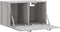 vidaXL - Wandkast - 60x36,5x35 - cm - bewerkt - hout - grijs - sonoma - eikenkleurig