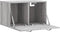 vidaXL - Wandkast - 60x36,5x35 - cm - bewerkt - hout - grijs - sonoma - eikenkleurig