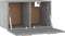 vidaXL - Wandkast - 60x36,5x35 - cm - bewerkt - hout - grijs - sonoma - eikenkleurig
