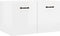 vidaXL - Wandkast - 60x36,5x35 - cm - bewerkt - hout - hoogglans - wit