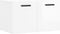 vidaXL - Wandkast - 60x36,5x35 - cm - bewerkt - hout - hoogglans - wit