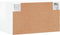 vidaXL - Wandkast - 60x36,5x35 - cm - bewerkt - hout - hoogglans - wit