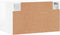 vidaXL - Wandkast - 60x36,5x35 - cm - bewerkt - hout - hoogglans - wit