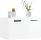 vidaXL - Wandkast - 60x36,5x35 - cm - bewerkt - hout - hoogglans - wit