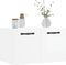 vidaXL - Wandkast - 60x36,5x35 - cm - bewerkt - hout - hoogglans - wit