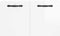 vidaXL - Wandkast - 60x36,5x35 - cm - bewerkt - hout - hoogglans - wit