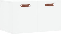 vidaXL - Wandkast - 60x36,5x35 - cm - bewerkt - hout - wit