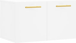 vidaXL - Wandkast - 60x36,5x35 - cm - bewerkt - hout - wit