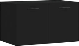 vidaXL - Wandkast - 60x36,5x35 - cm - bewerkt - hout - zwart