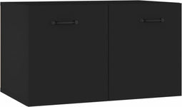 vidaXL - Wandkast - 60x36,5x35 - cm - bewerkt - hout - zwart