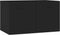 vidaXL - Wandkast - 60x36,5x35 - cm - bewerkt - hout - zwart