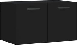vidaXL - Wandkast - 60x36,5x35 - cm - bewerkt - hout - zwart