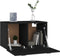 vidaXL - Wandkast - 60x36,5x35 - cm - bewerkt - hout - zwart
