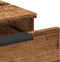 vidaXL - Wandkast - 68x30x20 - cm - bewerkt - hout - artisanaal - eikenkleurig