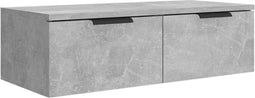 vidaXL - Wandkast - 68x30x20 - cm - bewerkt - hout - betongrijs