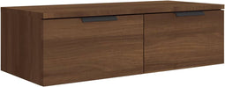 vidaXL - Wandkast - 68x30x20 - cm - bewerkt - hout - bruineikenkleurig