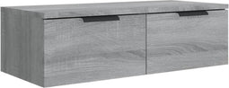 vidaXL - Wandkast - 68x30x20 - cm - bewerkt - hout - grijs - sonoma - eikenkleurig
