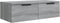 vidaXL - Wandkast - 68x30x20 - cm - bewerkt - hout - grijs - sonoma - eikenkleurig