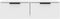 vidaXL - Wandkast - 68x30x20 - cm - bewerkt - hout - wit