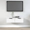 vidaXL - Wandkast - 68x30x20 - cm - bewerkt - hout - wit