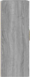 vidaXL - Wandkast - 69,5x32,5x90 - cm - bewerkt - hout - bruin - eikenkleur