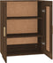 vidaXL - Wandkast - 69,5x32,5x90 - cm - bewerkt - hout - bruin - eikenkleur