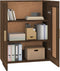 vidaXL - Wandkast - 69,5x32,5x90 - cm - bewerkt - hout - bruin - eikenkleur