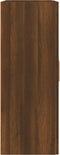 vidaXL - Wandkast - 69,5x32,5x90 - cm - bewerkt - hout - bruin - eikenkleur