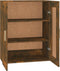 vidaXL - Wandkast - 69,5x32,5x90 - cm - bewerkt - hout - gerookt - eikenkleurig