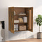 vidaXL - Wandkast - 69,5x32,5x90 - cm - bewerkt - hout - gerookt - eikenkleurig