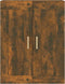 vidaXL - Wandkast - 69,5x32,5x90 - cm - bewerkt - hout - gerookt - eikenkleurig