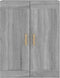 vidaXL - Wandkast - 69,5x32,5x90 - cm - bewerkt - hout - grijs - sonoma - eikenkleurig