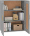 vidaXL - Wandkast - 69,5x32,5x90 - cm - bewerkt - hout - grijs - sonoma - eikenkleurig