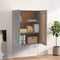 vidaXL - Wandkast - 69,5x32,5x90 - cm - bewerkt - hout - grijs - sonoma - eikenkleurig