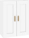 vidaXL - Wandkast - 69,5x32,5x90 - cm - bewerkt - hout - hoogglans - wit