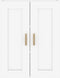 vidaXL - Wandkast - 69,5x32,5x90 - cm - bewerkt - hout - hoogglans - wit