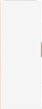 vidaXL - Wandkast - 69,5x32,5x90 - cm - bewerkt - hout - hoogglans - wit