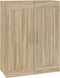 vidaXL - Wandkast - 69,5x32,5x90 - cm - bewerkt - hout - sonoma - eikenkleurig