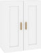 vidaXL - Wandkast - 69,5x32,5x90 - cm - bewerkt - hout - wit