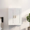 vidaXL - Wandkast - 69,5x32,5x90 - cm - bewerkt - hout - wit