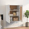 vidaXL - Wandkast - 69,5x32,5x90 - cm - bewerkt - hout - wit
