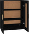 vidaXL - Wandkast - 69,5x32,5x90 - cm - bewerkt - hout - zwart