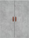 vidaXL - Wandkast - 69,5x34x90 - cm - betongrijs