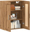 vidaXL - Wandkast - 69,5x34x90 - cm - bewerkt - hout - artisanaal - eikenkleur